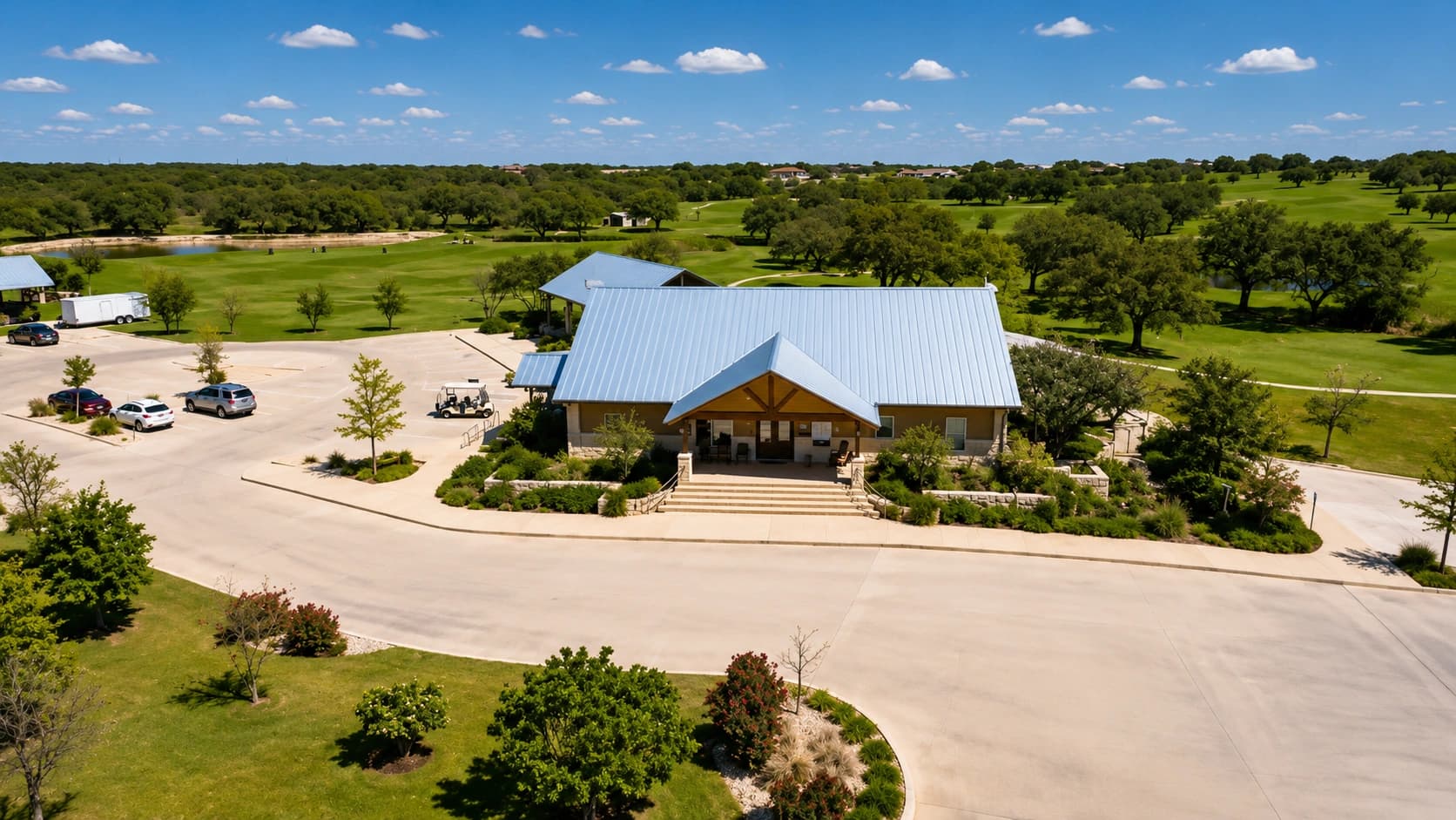 Resort clubhouse and office building